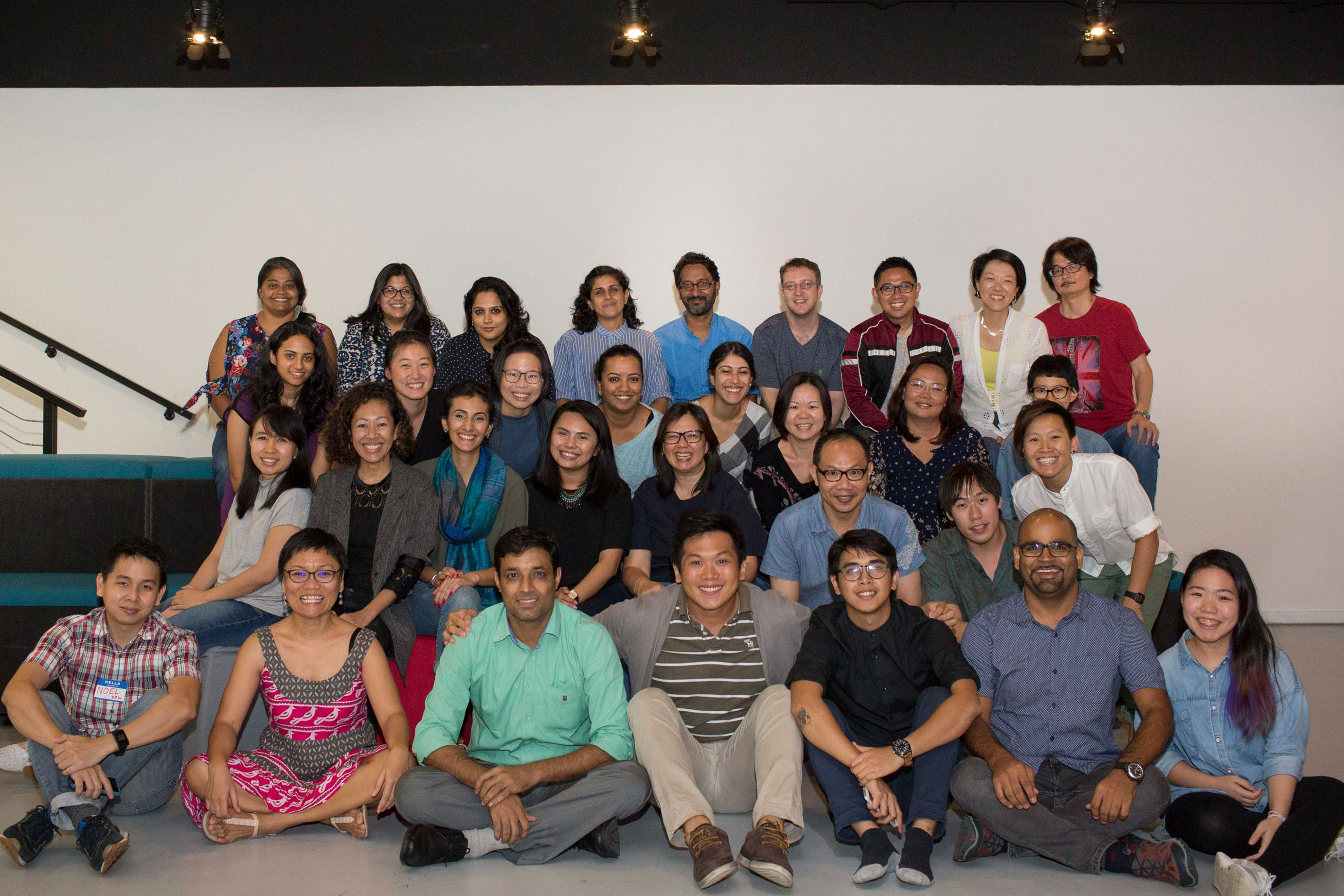 Group photo of storytellers and our better world team members