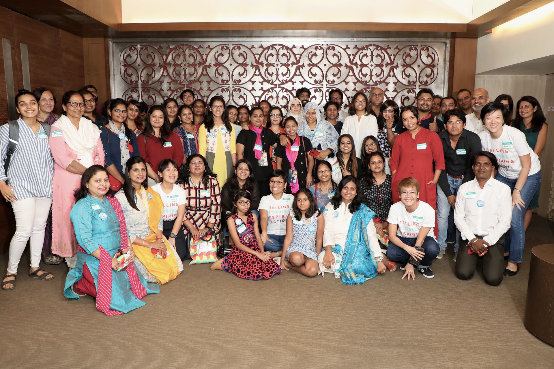 Group photo of people and our better world team members at A Night of Inspiring Stories of Empowered Women in Mumbai