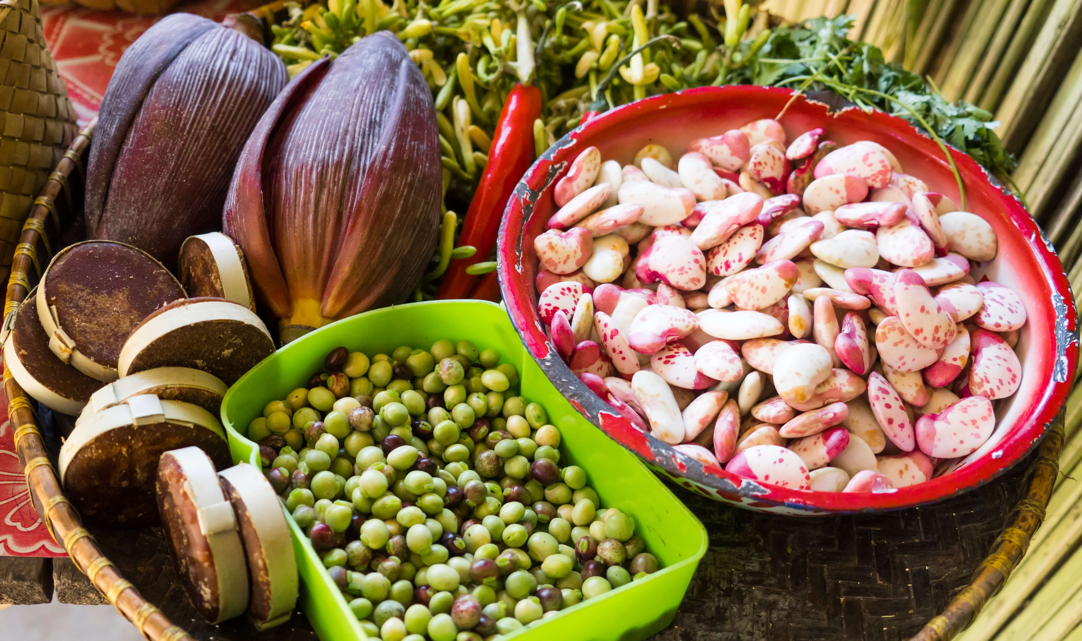 Produce from smallholder farms showcased on the M’nahat Fe’u Heritage Trail. Photo by Andre Fembriarto