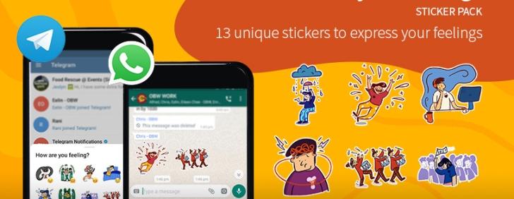 Express your feelings with our sticker pack